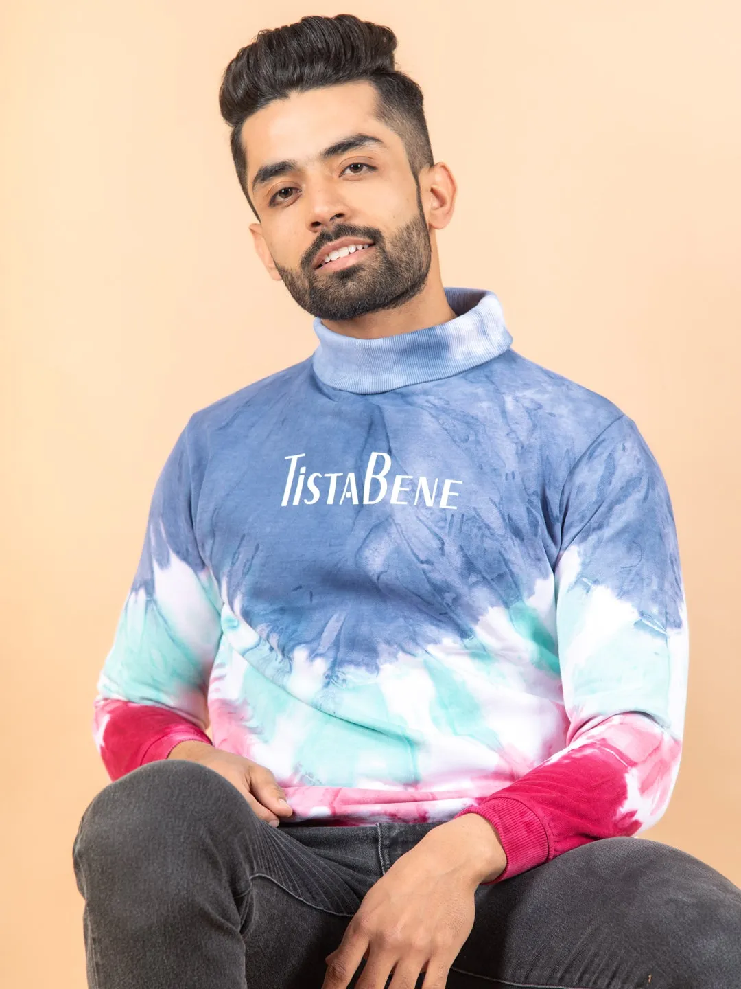 Tistabene Printed Tie and Dye Turtleneck