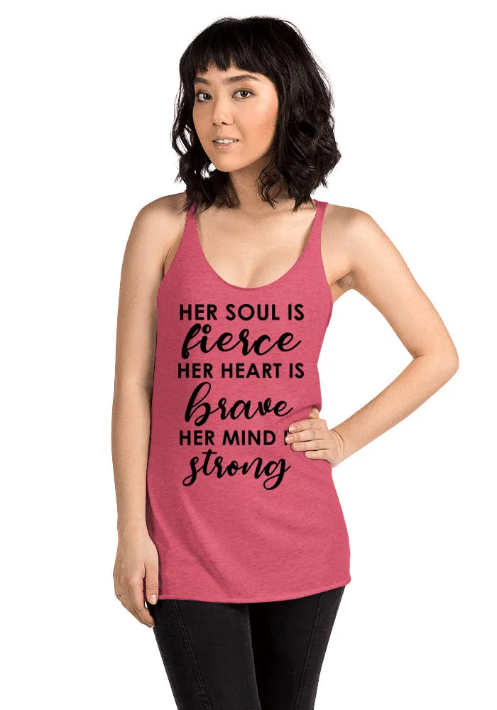 Women's Her Soul Is Fierce Racerback Tank