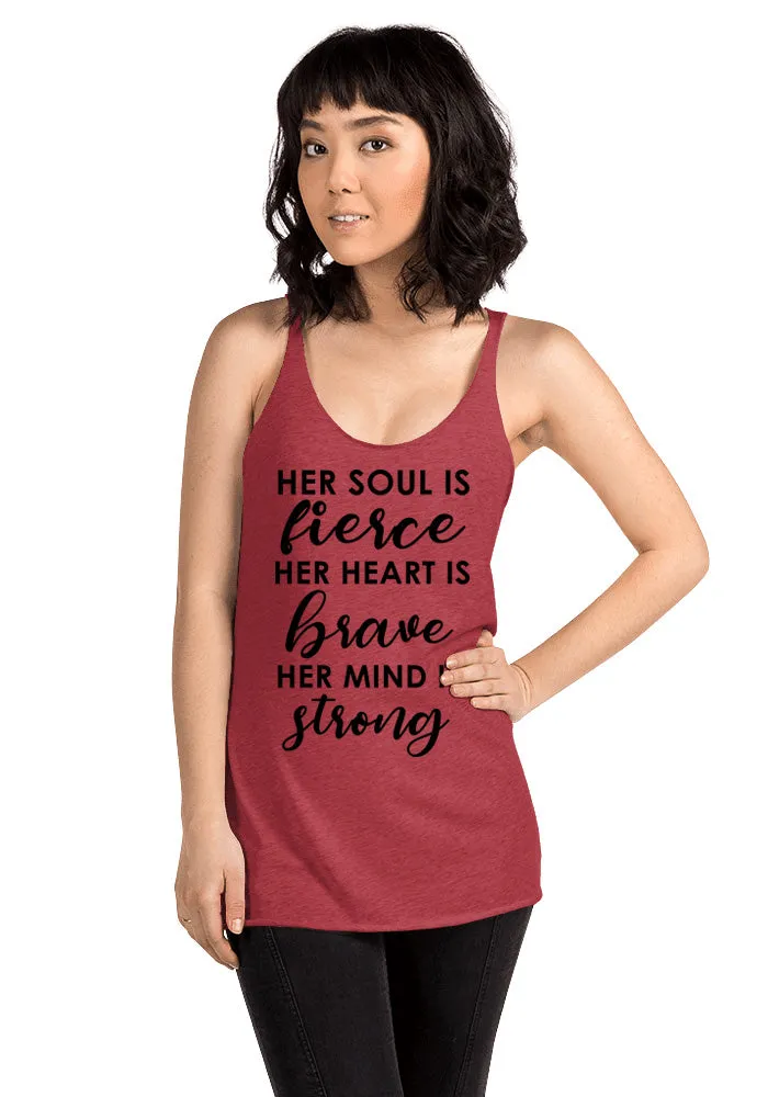 Women's Her Soul Is Fierce Racerback Tank