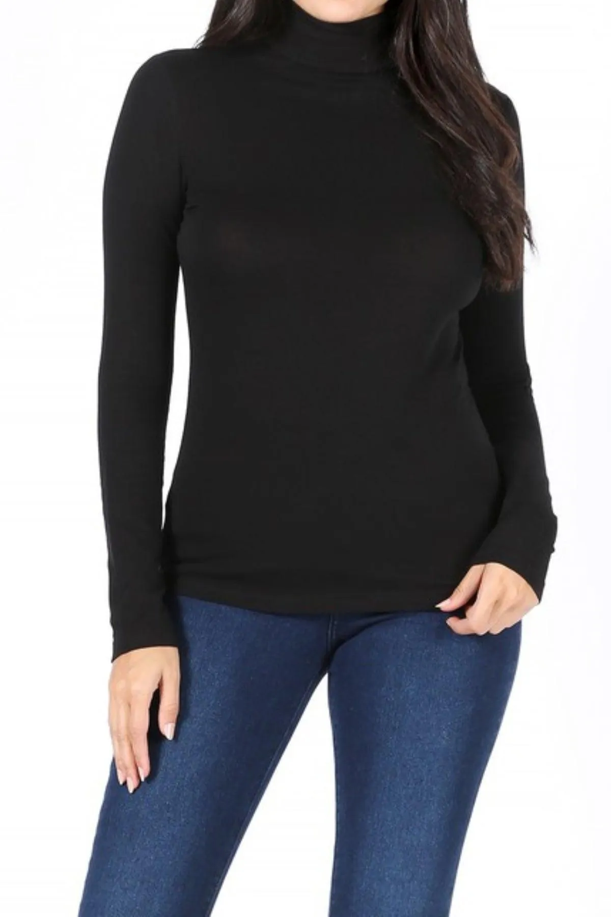 Women's Long Sleeve Turtle Neck T-Shirt