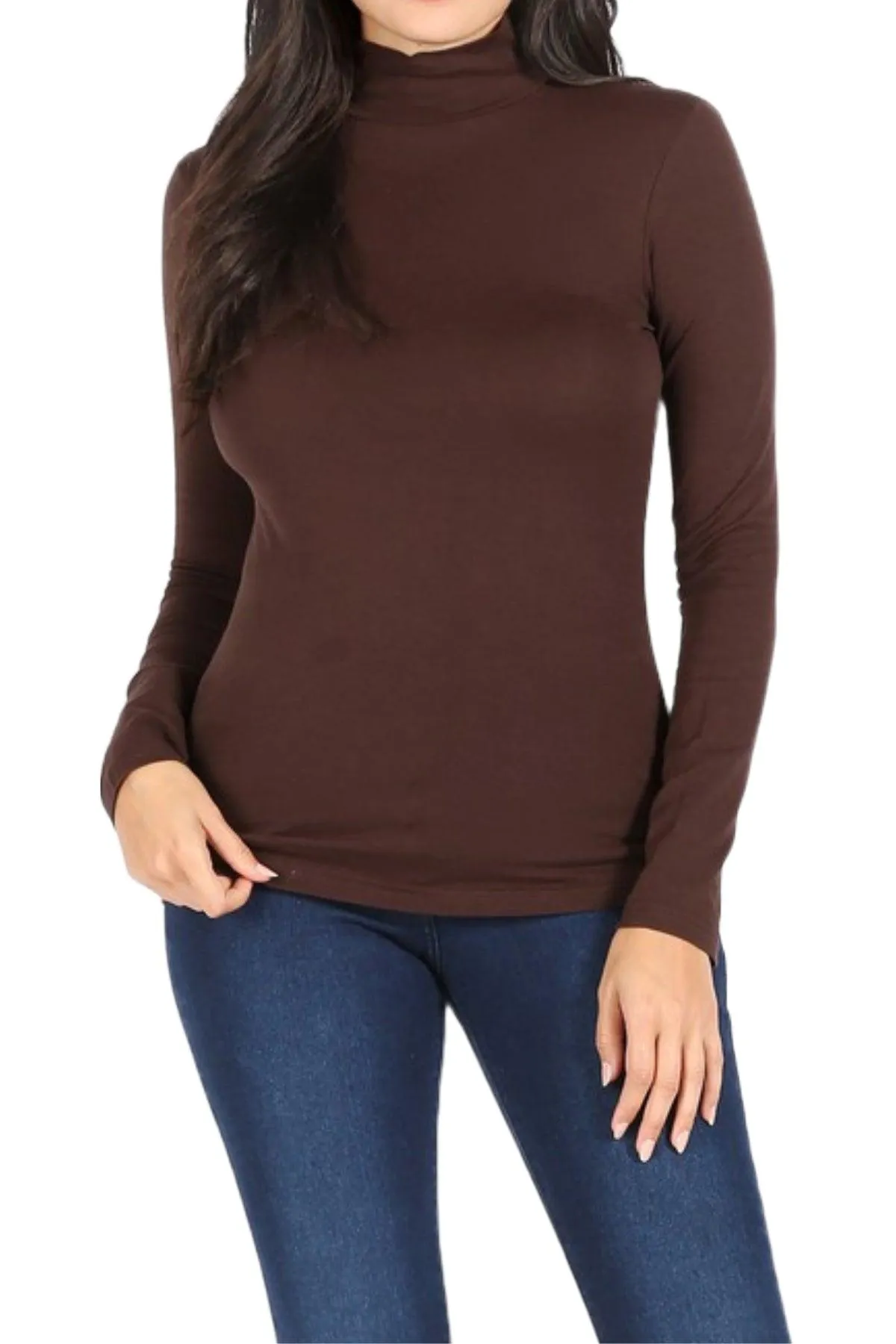 Women's Long Sleeve Turtle Neck T-Shirt