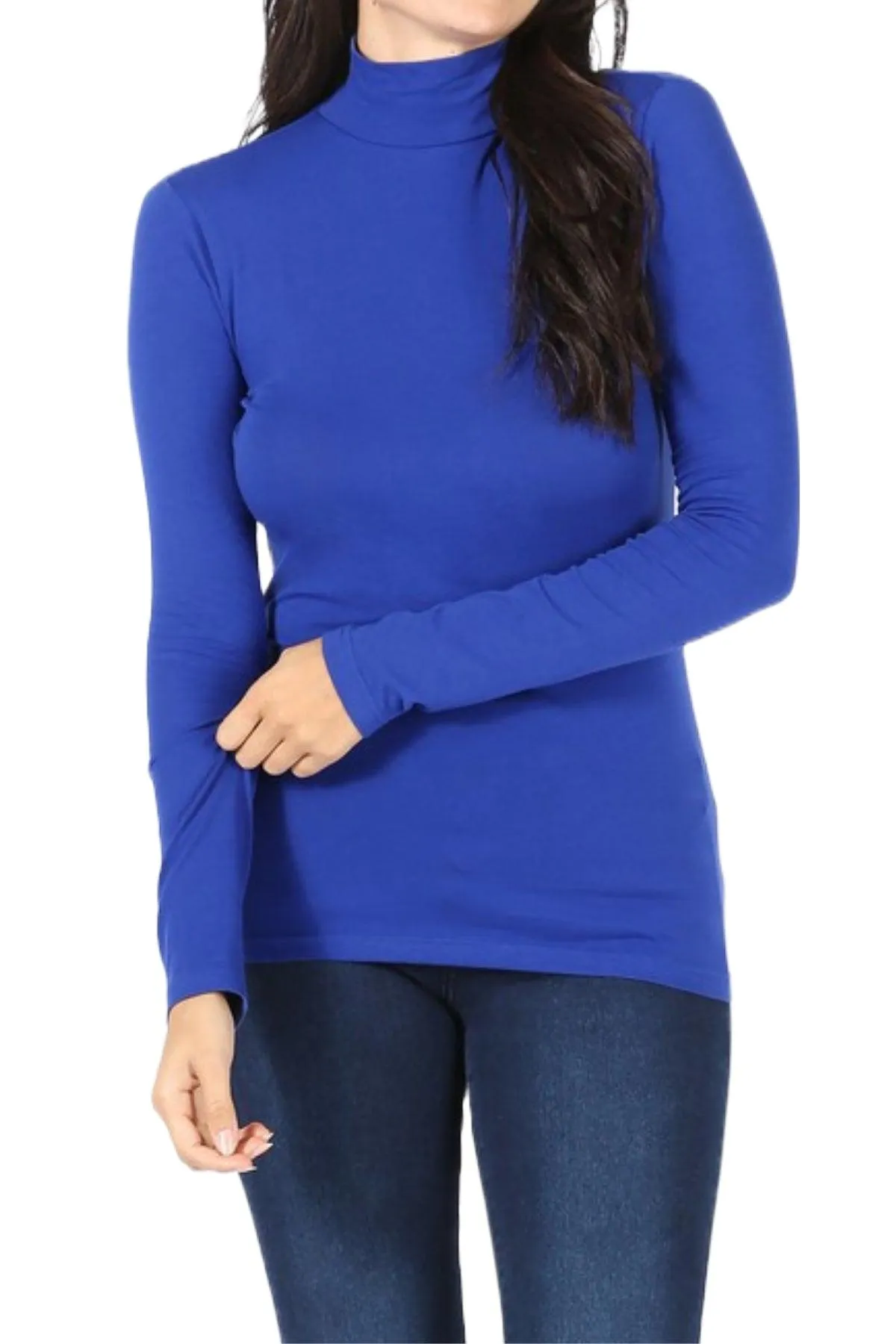 Women's Long Sleeve Turtle Neck T-Shirt