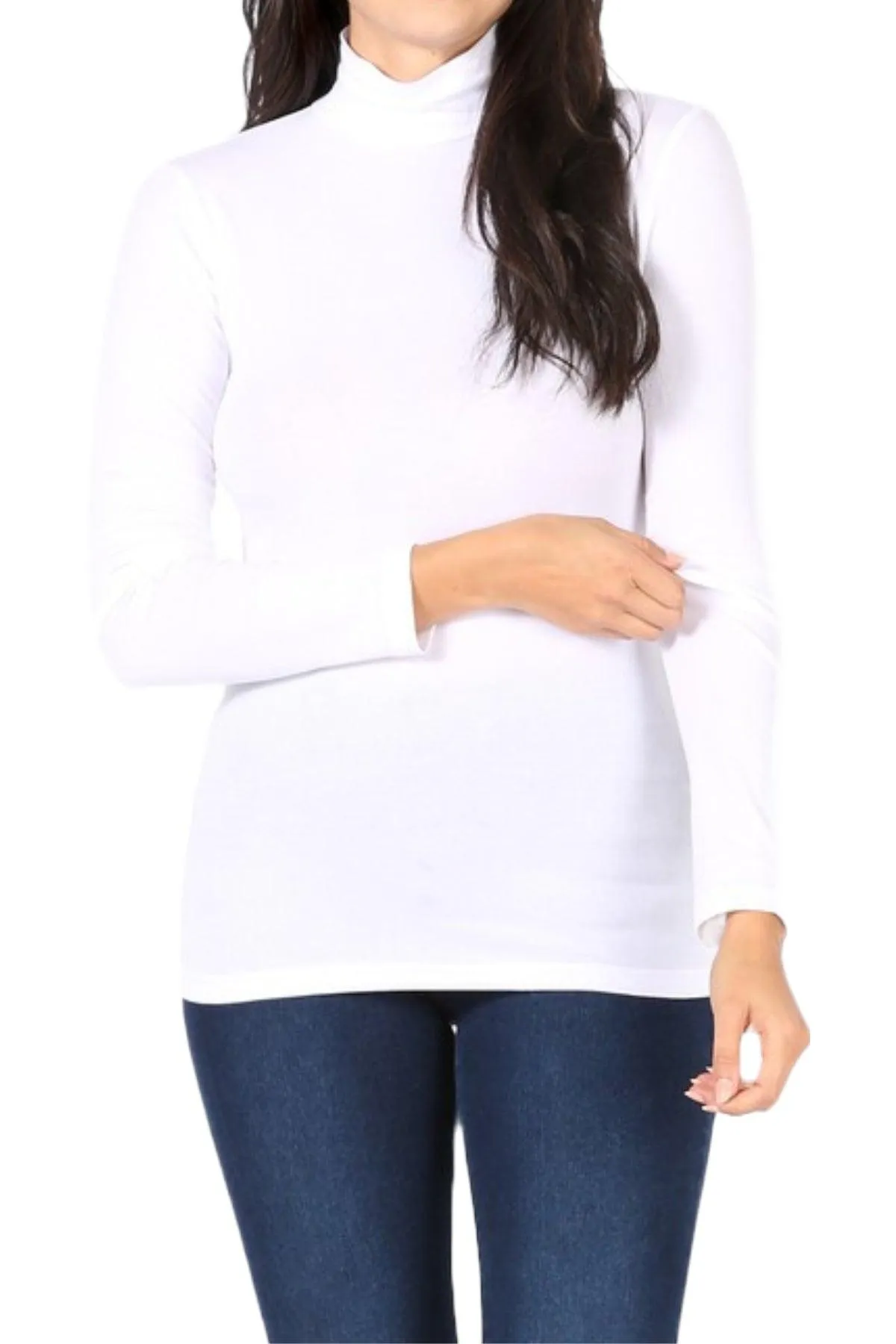 Women's Long Sleeve Turtle Neck T-Shirt