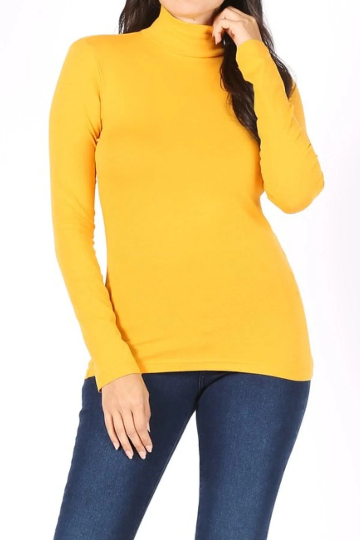 Women's Long Sleeve Turtle Neck T-Shirt